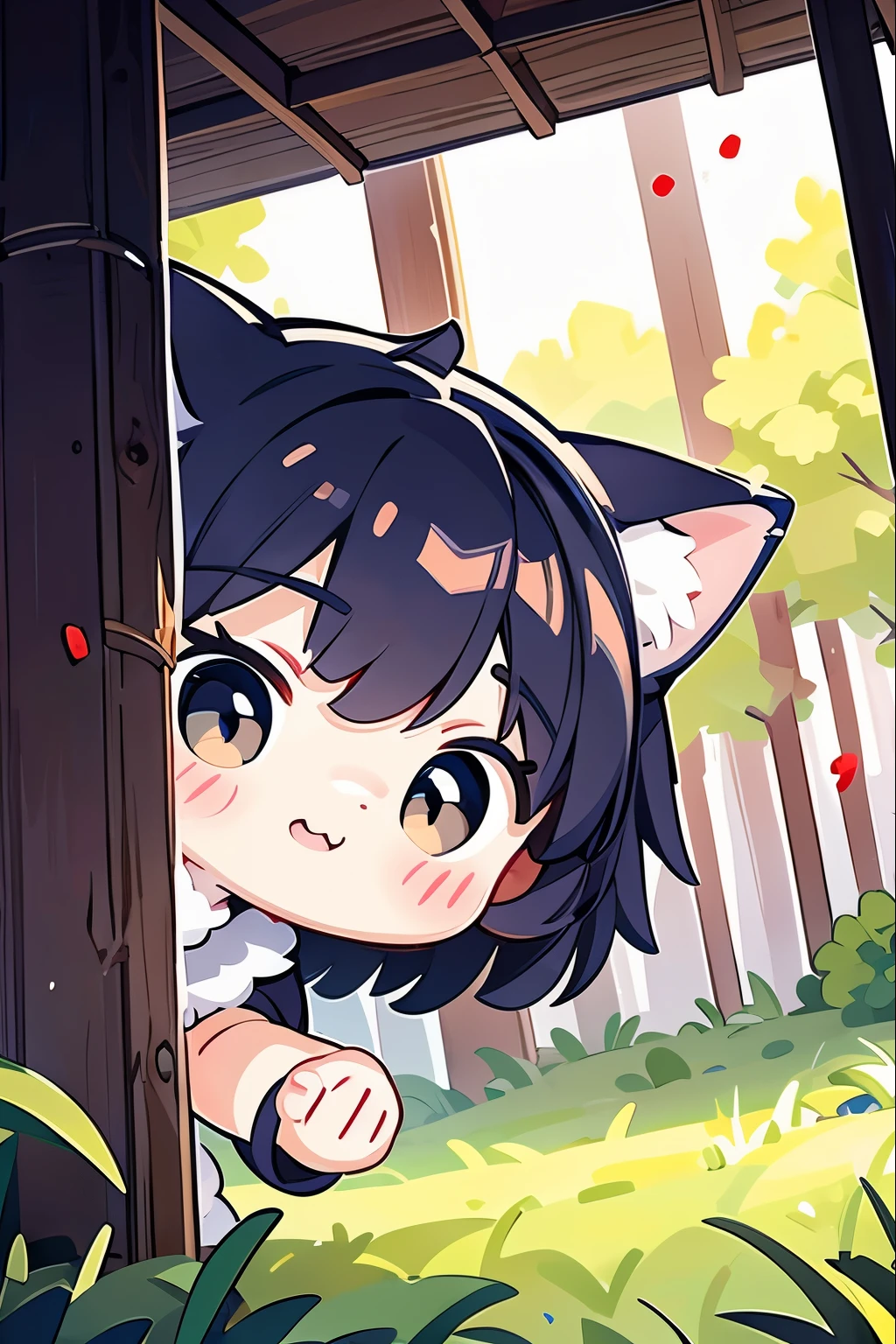 in woods、One Wolf、Aiming for prey