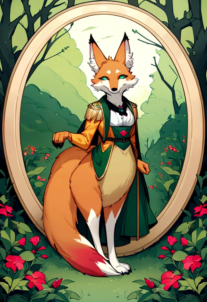 There is a painting of a man and a fox in the forest, furry fantasy art, fantasy fox love, Beeple e Jeremias Ketner, very beautiful furry art, cyril rolando and goro fujita, Directed by: Ryan Yee, artgerm and atey ghailan, anime lush john 8k woods, anthropomorphic furry art