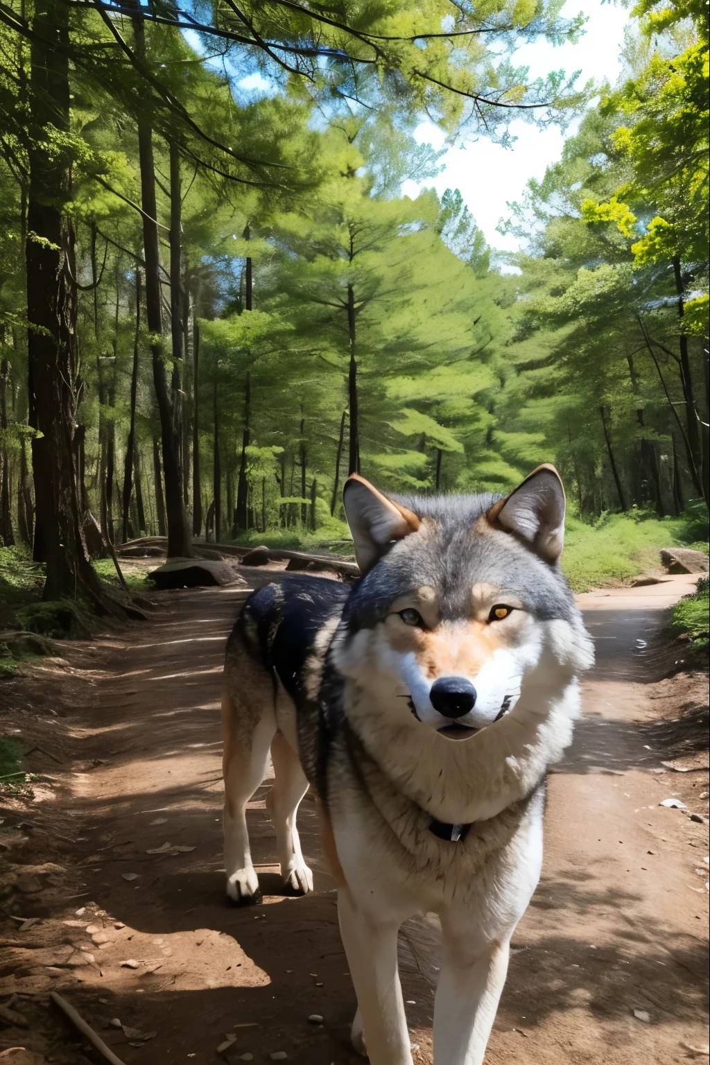 in woods、One Wolf、Aiming for prey