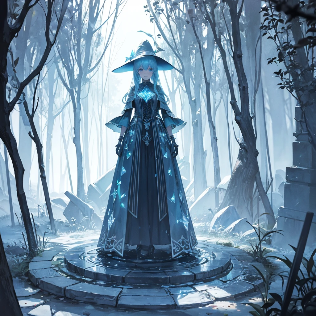 witch(garden My own sculpture(crystal hologram)Carving)