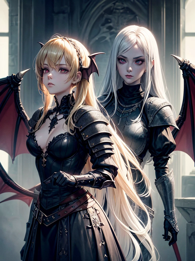 # Script: AI-Generated Art - Gothic Dark Souls-Inspired Woman with Dragon Eyes and Wings
**Objective:**
Create an AI-generated image of a woman with specific features and attire, inspired by the Gothic style of the Dark Souls series.
**Character Description:**
- **Gender:** Female
- **Hair:** Long blonde hair, tied back
- **Eyes:** Red, dragon-like
- **Dragon Features:** Small wings
- **Attire:** Medieval armor
- **Style:** Gothic, similar to Dark Souls aesthetics
**Steps:**
1. **Gather Reference Images:**
- Collect images of medieval armor from the Dark Souls series.
- Find examples of blonde hair tied back.
- Look for images of red, dragon-like eyes and small dragon wings.
- Compile Gothic art references to understand the desired aesthetic.
2. **Character Design:**
- **Hair:** Design the long blonde hair tied back, ensuring it looks natural and flows realistically.
- **Eyes:** Create piercing red eyes with elongated pupils to give a dragon-like appearance.
- **Dragon Features:** Add small, subtle dragon wings that look natural on her back.
- **Armor:** Design medieval armor with intricate Gothic patterns and dark tones, appearing worn and battle-scarred.
- **Overall Style:** Use dark, muted colors with high contrasts to emphasize the Gothic style. Incorporate dark shadows and dim lighting.
3. **Pose and Composition:**
- Position the character in a dramatic pose, possibly standing or in mid-battle stance.
- Choose a dark, eerie background that complements the Gothic theme, like a ruined castle or a foggy forest.
- Use lighting to create a moody, atmospheric effect, casting shadows that highlight the character’s features and armor.
4. **AI Tools and Techniques:**
- Use AI art generation tools like DALL-E, MidJourney, or Stable Diffusion.
- Input the character description and upload reference images if the tool allows.
- Specify style preferences, focusing on Gothic and Dark Souls influences.
- Fine-tune the gene