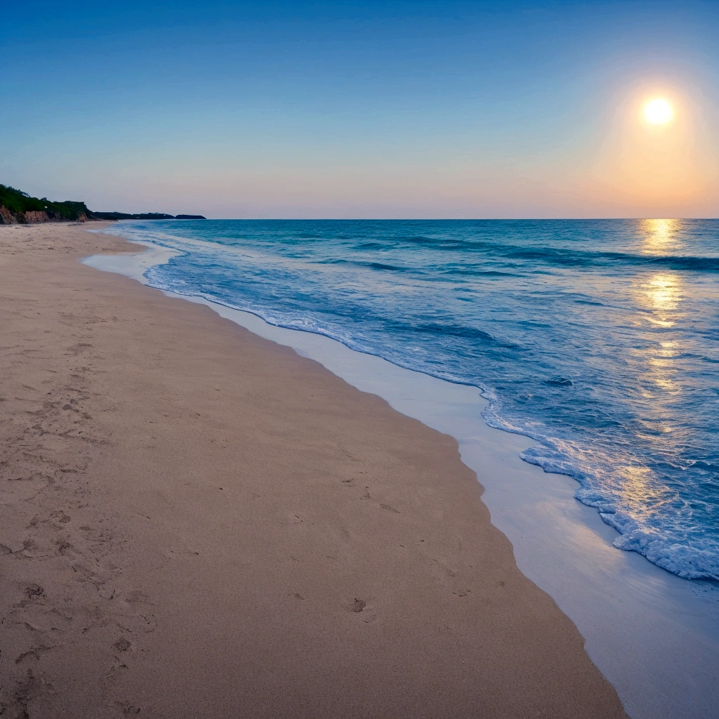 Beach, Bambada, moon