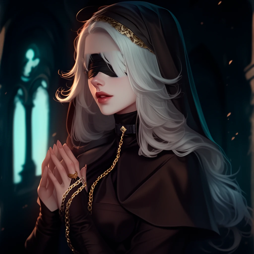 Blindfold, black, blind, fabric, full cover, veil, 2b_nier, 2b blindfold, Nier, Yoha, blind mask, full mask, full covered