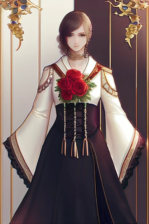 ((Лучшее качество)), ((шедевр)), (подробный), The flowers are roses, red and large