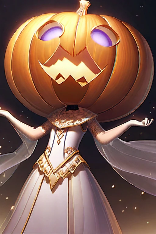 ((Лучшее качество)), ((шедевр)), (подробный), Draw a big pumpkin holo