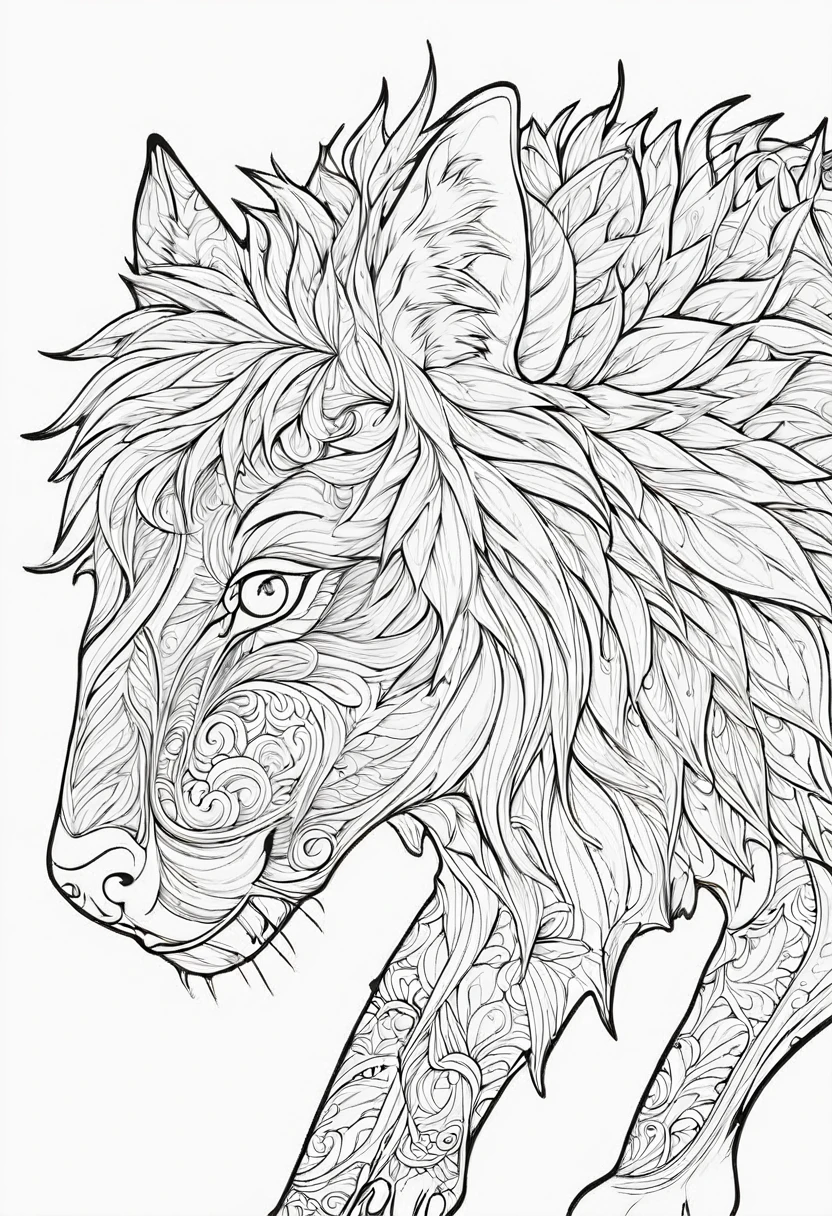complete image within a margin around the image, leave indentation margin on a coloring page with a random animal coloring in black and white, Coloring book outline, Detailed line art, clean coloring book page, stylized lines, art outline, detailed drawing in 4k, line art coloring page, detailed art, hyper Detailed line art, detailed digital drawing, Coloring Pages, coloring pages, extremely fine linear ink iamgen when centered