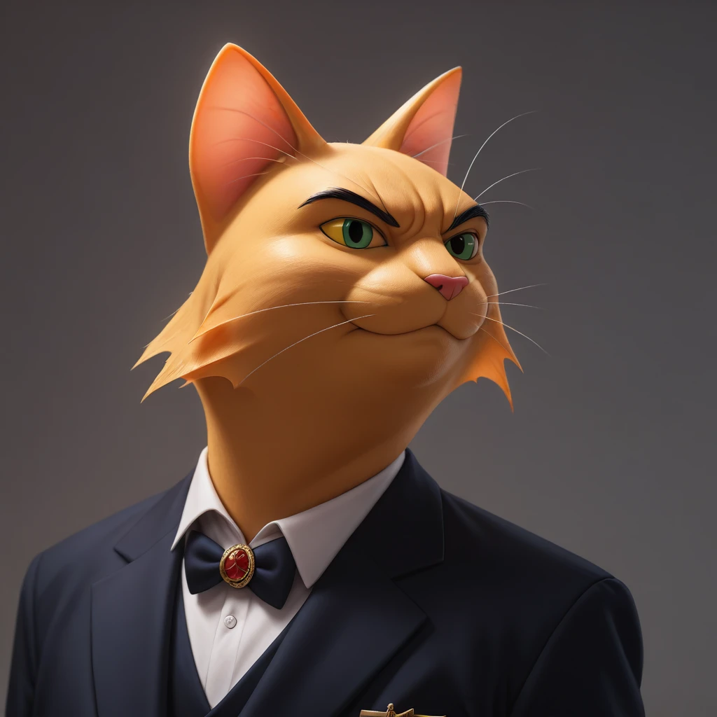 Irish, photograph of an anthropomorphic cat dressed as a mafia boss holding a fish walking through a Japanese fish market with an angry face, 8k resolution, best qualityer, Gorgeous Photo, dynamic lighting,