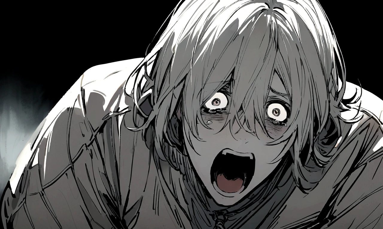 Tears, Feverish, scream, detailed expression
