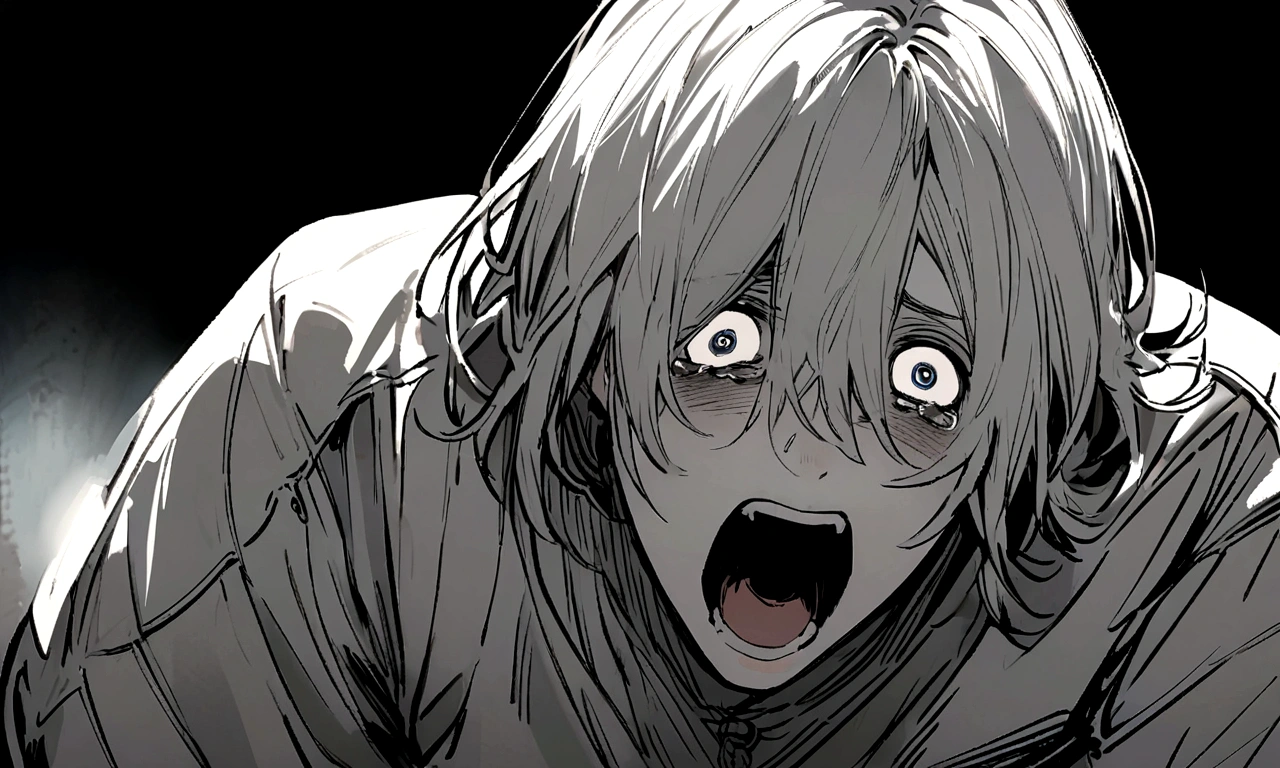 Tears, Feverish, scream, detailed expression