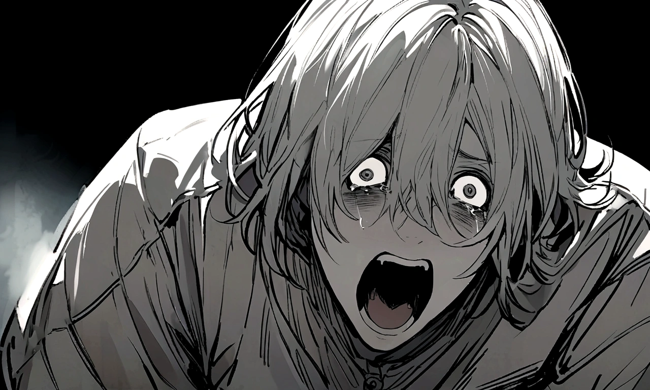Tears, Feverish, scream, detailed expression