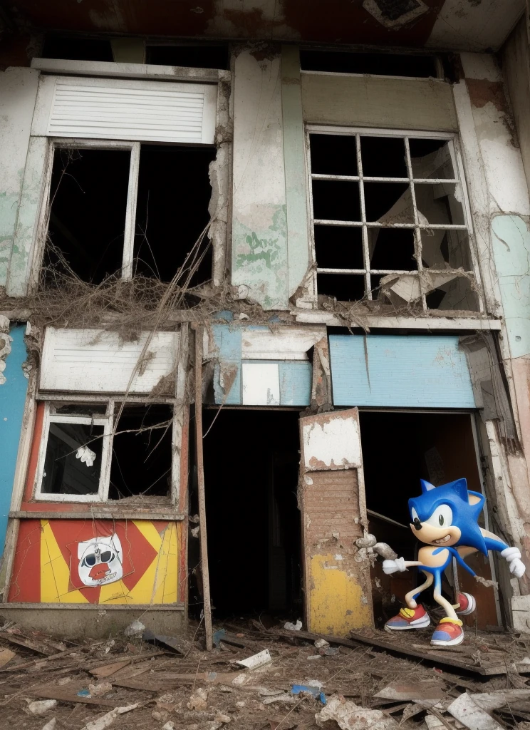 Sonic the hedgehog,abandoned Store,spooky,kooky