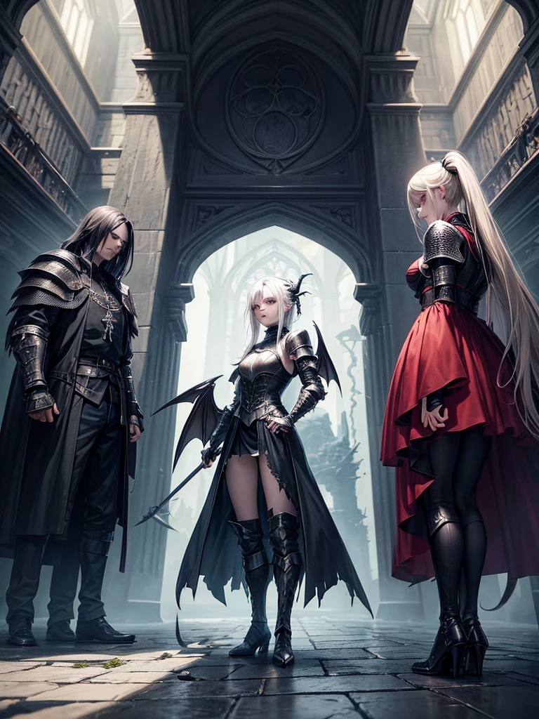 # Script: AI-Generated Art - Gothic Dark Souls-Inspired Woman with Dragon Eyes and Wings
**Objective:**
Create an AI-generated image of a woman with specific features and attire, inspired by the Gothic style of the Dark Souls series.
**Character Description:**
- **Gender:** Female
- **Hair:** Long blonde hair, tied back
- **Eyes:** Red, dragon-like
- **Dragon Features:** Small wings
- **Attire:** Full-body medieval armor
- **Style:** Gothic, similar to Dark Souls aesthetics
**Steps:**
1. **Gather Reference Images:**
- Collect images of full-body medieval armor from the Dark Souls series.
- Find examples of blonde hair tied back.
- Look for images of red, dragon-like eyes and small dragon wings.
- Compile Gothic art references to understand the desired aesthetic.
2. **Character Design:**
- **Hair:** Design the long blonde hair tied back, ensuring it looks natural and flows realistically.
- **Eyes:** Create piercing red eyes with elongated pupils to give a dragon-like appearance.
- **Dragon Features:** Add small, subtle dragon wings that look natural on her back.
- **Armor:** Design full-body medieval armor with intricate Gothic patterns and dark tones, appearing worn and battle-scarred. Ensure the armor covers the entire body, including helmet, chest plate, gauntlets, greaves, and boots.
- **Overall Style:** Use dark, muted colors with high contrasts to emphasize the Gothic style. Incorporate dark shadows and dim lighting.
3. **Pose and Composition:**
- Position the character in a dramatic pose, possibly standing or in mid-battle stance.
- Choose a dark, eerie background that complements the Gothic theme, like a ruined castle or a foggy forest.
- Use lighting to create a moody, atmospheric effect, casting shadows that highlight the character’s features and armor.
4. **AI Tools and Techniques:**
- Use AI art generation tools like DALL-E, MidJourney, or Stable Diffusion.
- Input the character description and upload refer
