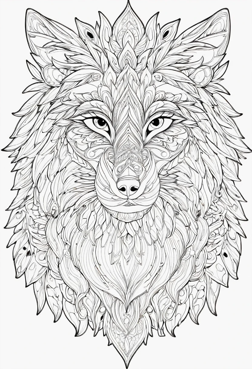 complete image within a margin around the image, leave indentation margin on a coloring page with a random animal coloring in black and white, Coloring book outline, Detailed line art, clean coloring book page, stylized lines, art outline, detailed drawing in 4k, line art coloring page, detailed art, hyper Detailed line art, detailed digital drawing, Coloring Pages, coloring pages, extremely fine linear ink iamgen when centered