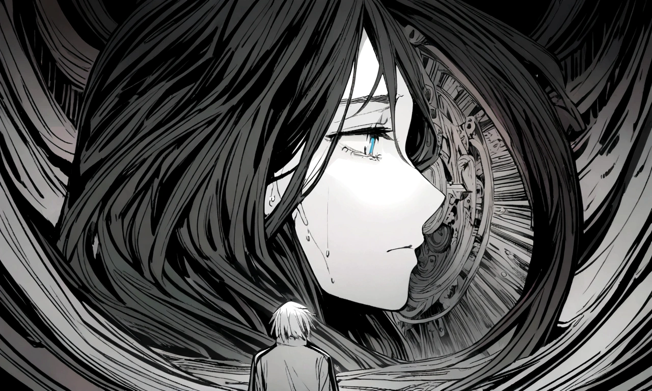 detailed expression, cry, sadness, Feverish.