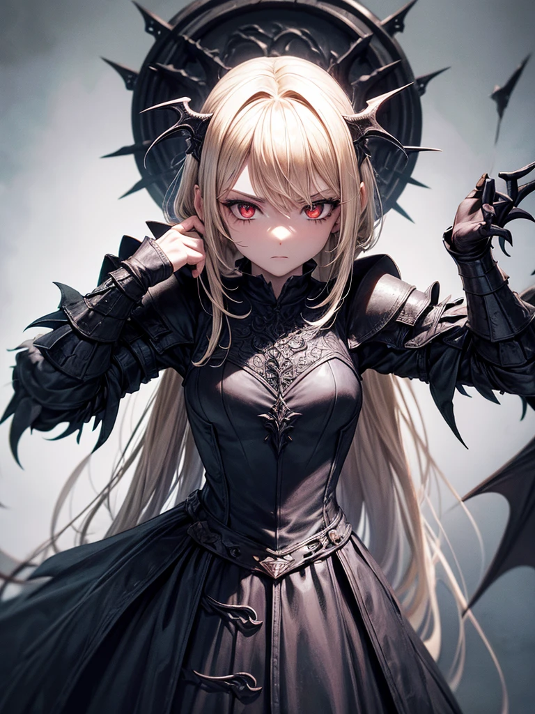 # Script: AI-Generated Art - Gothic Dark Souls-Inspired Woman with Dragon Eyes and Wings
**Objective:**
Create an AI-generated image of a woman with specific features and attire, inspired by the Gothic style of the Dark Souls series.
**Character Description:**
- **Gender:** Female
- **Hair:** Long blonde hair, tied back
- **Eyes:** Red, dragon-like
- **Dragon Features:** Small wings
- **Attire:** Medieval armor
- **Style:** Gothic, similar to Dark Souls aesthetics
**Steps:**
1. **Gather Reference Images:**
- Collect images of medieval armor from the Dark Souls series.
- Find examples of blonde hair tied back.
- Look for images of red, dragon-like eyes and small dragon wings.
- Compile Gothic art references to understand the desired aesthetic.
2. **Character Design:**
- **Hair:** Design the long blonde hair tied back, ensuring it looks natural and flows realistically.
- **Eyes:** Create piercing red eyes with elongated pupils to give a dragon-like appearance.
- **Dragon Features:** Add small, subtle dragon wings that look natural on her back.
- **Armor:** Design medieval armor with intricate Gothic patterns and dark tones, appearing worn and battle-scarred.
- **Overall Style:** Use dark, muted colors with high contrasts to emphasize the Gothic style. Incorporate dark shadows and dim lighting.
3. **Pose and Composition:**
- Position the character in a dramatic pose, possibly standing or in mid-battle stance.
- Choose a dark, eerie background that complements the Gothic theme, like a ruined castle or a foggy forest.
- Use lighting to create a moody, atmospheric effect, casting shadows that highlight the character’s features and armor.
4. **AI Tools and Techniques:**
- Use AI art generation tools like DALL-E, MidJourney, or Stable Diffusion.
- Input the character description and upload reference images if the tool allows.
- Specify style preferences, focusing on Gothic and Dark Souls influences.
- Fine-tune the gene