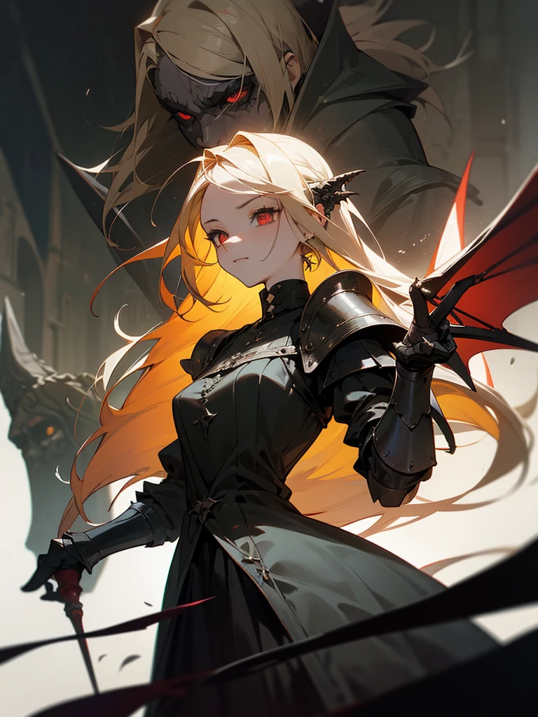 # Script: AI-Generated Art - Gothic Dark Souls-Inspired Woman with Dragon Eyes and Wings
**Objective:**
Create an AI-generated image of a woman with specific features and attire, inspired by the Gothic style of the Dark Souls series.
**Character Description:**
- **Gender:** Female
- **Hair:** Long blonde hair, tied back
- **Eyes:** Red, dragon-like
- **Dragon Features:** Small wings
- **Attire:** Medieval armor
- **Style:** Gothic, similar to Dark Souls aesthetics
**Steps:**
1. **Gather Reference Images:**
- Collect images of medieval armor from the Dark Souls series.
- Find examples of blonde hair tied back.
- Look for images of red, dragon-like eyes and small dragon wings.
- Compile Gothic art references to understand the desired aesthetic.
2. **Character Design:**
- **Hair:** Design the long blonde hair tied back, ensuring it looks natural and flows realistically.
- **Eyes:** Create piercing red eyes with elongated pupils to give a dragon-like appearance.
- **Dragon Features:** Add small, subtle dragon wings that look natural on her back.
- **Armor:** Design medieval armor with intricate Gothic patterns and dark tones, appearing worn and battle-scarred.
- **Overall Style:** Use dark, muted colors with high contrasts to emphasize the Gothic style. Incorporate dark shadows and dim lighting.
3. **Pose and Composition:**
- Position the character in a dramatic pose, possibly standing or in mid-battle stance.
- Choose a dark, eerie background that complements the Gothic theme, like a ruined castle or a foggy forest.
- Use lighting to create a moody, atmospheric effect, casting shadows that highlight the character’s features and armor.
4. **AI Tools and Techniques:**
- Use AI art generation tools like DALL-E, MidJourney, or Stable Diffusion.
- Input the character description and upload reference images if the tool allows.
- Specify style preferences, focusing on Gothic and Dark Souls influences.
- Fine-tune the gene