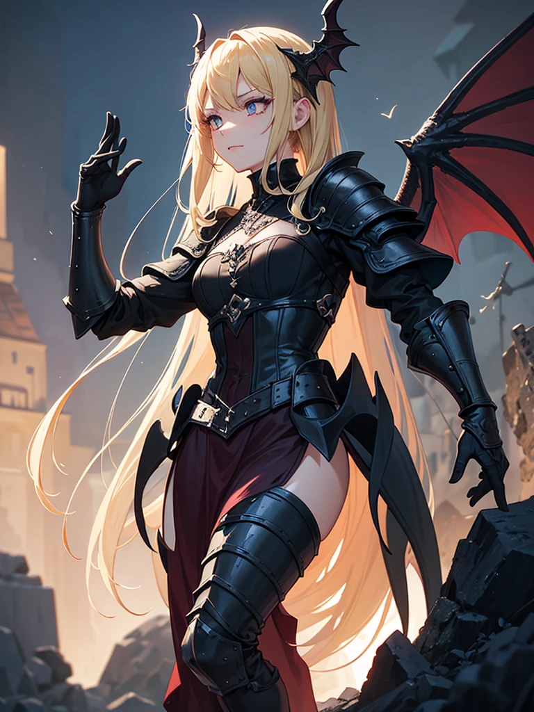 # Script: AI-Generated Art - Gothic Dark Souls-Inspired Woman with Dragon Eyes and Wings
**Objective:**
Create an AI-generated image of a woman with specific features and attire, inspired by the Gothic style of the Dark Souls series.
**Character Description:**
- **Gender:** Female
- **Hair:** Long blonde hair, tied back
- **Eyes:** Red, dragon-like
- **Dragon Features:** Small wings
- **Attire:** Medieval armor
- **Style:** Gothic, similar to Dark Souls aesthetics
**Steps:**
1. **Gather Reference Images:**
- Collect images of medieval armor from the Dark Souls series.
- Find examples of blonde hair tied back.
- Look for images of red, dragon-like eyes and small dragon wings.
- Compile Gothic art references to understand the desired aesthetic.
2. **Character Design:**
- **Hair:** Design the long blonde hair tied back, ensuring it looks natural and flows realistically.
- **Eyes:** Create piercing red eyes with elongated pupils to give a dragon-like appearance.
- **Dragon Features:** Add small, subtle dragon wings that look natural on her back.
- **Armor:** Design medieval armor with intricate Gothic patterns and dark tones, appearing worn and battle-scarred.
- **Overall Style:** Use dark, muted colors with high contrasts to emphasize the Gothic style. Incorporate dark shadows and dim lighting.
3. **Pose and Composition:**
- Position the character in a dramatic pose, possibly standing or in mid-battle stance.
- Choose a dark, eerie background that complements the Gothic theme, like a ruined castle or a foggy forest.
- Use lighting to create a moody, atmospheric effect, casting shadows that highlight the character’s features and armor.
4. **AI Tools and Techniques:**
- Use AI art generation tools like DALL-E, MidJourney, or Stable Diffusion.
- Input the character description and upload reference images if the tool allows.
- Specify style preferences, focusing on Gothic and Dark Souls influences.
- Fine-tune the gene