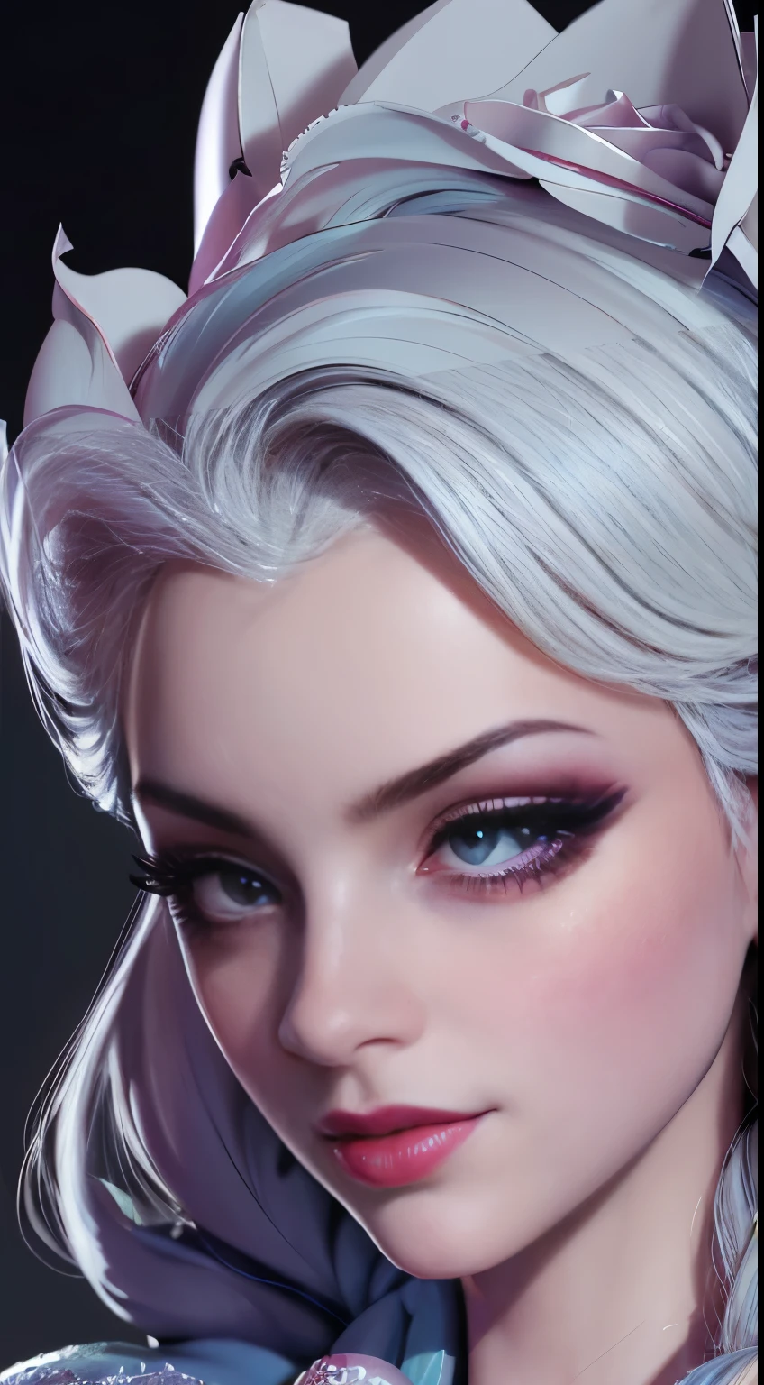 (Elsa frozen Diamante Rosado fusión.) Highly detailed CG unity 8k wallpaper, style shot, complex, high detail, dramatic, highest quality movie still image, very detailed, masterpiece, best quality, character design, Elsa, Elsa from Frozen, (( Dark style)), realistic ultra-detailed rendering style, natural light, sharp character design, (hard focus, 8k), (((natural skin texture))), 8k textures, soft cinematic lighting, adobe lightroom, dark room, hdr, Sophisticated, Elegant, Rich Detail, Sharp Focuilm Look) )), Soothing Tones, Detail Frenzy, Intricate Detail, Super Detail, Low Contrast, Soft Film Lighting, Dull Colors, Exposure Blending, HDR, Fade, 35mm, f/1.4, ISO, f16, 25 sec.