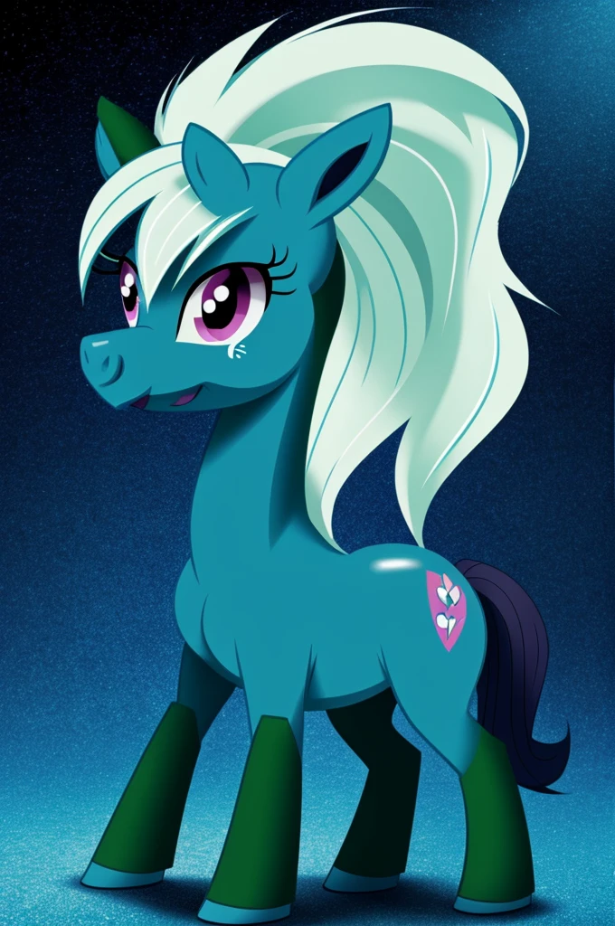 Give me the image of a pony from My little pony, similar to envy of intensely 2 