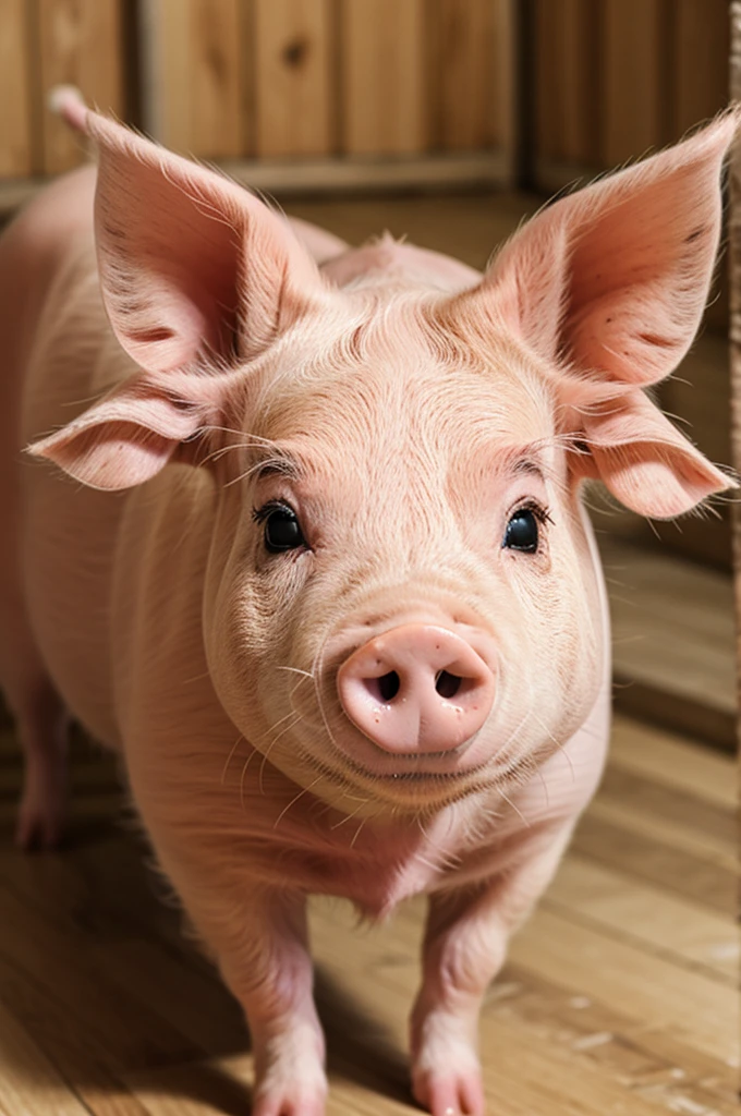A little pig with 3 nostrils