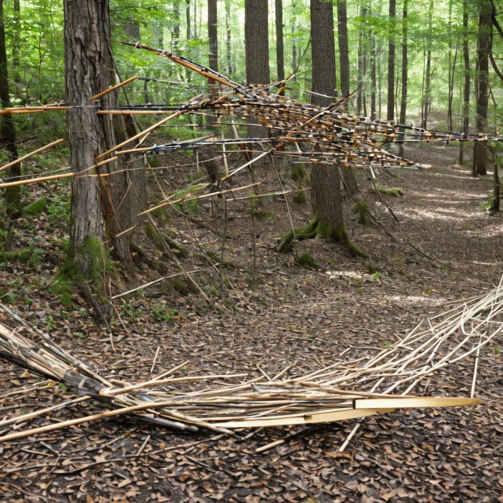 This bow is made from branches of a sacred tree that grows in the most remote areas of the forests that have never been touched by humans.. This tree grows with such strong wind power that arrows shot from this bow have wind power that can penetrate anything.