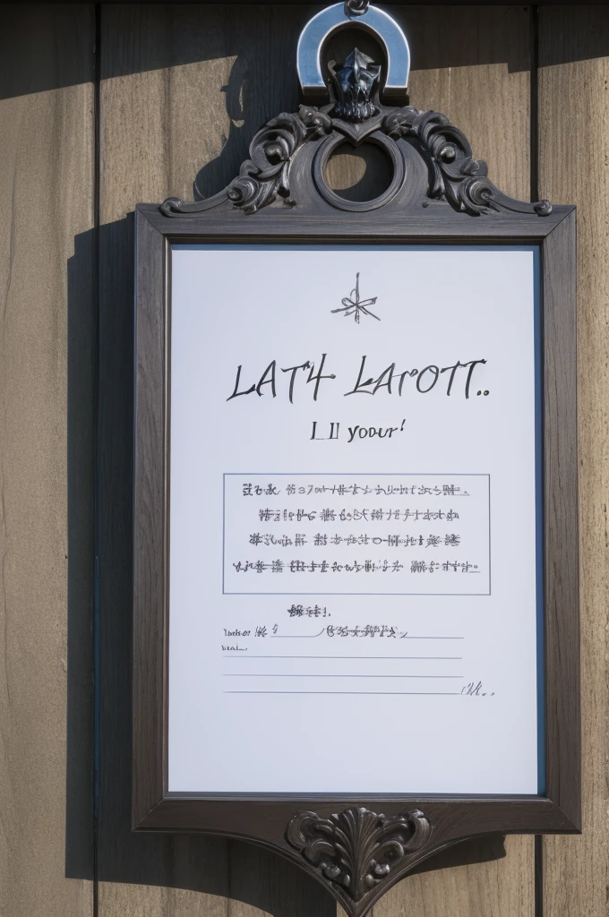Death note , Written " If you dare try to find out the password , I put your name here"