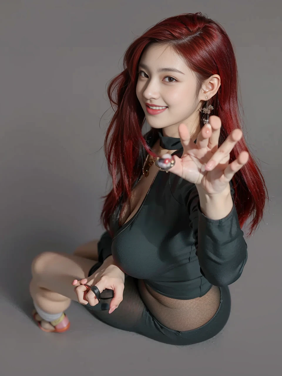 a girl with long hair and a bow in her hair, nezuko, nezuko-chan, demon slayer artstyle, demon slayer rui fanart, ayaka genshin impact, rin tohsaka, official artwork, demon slayer, tanjiro kamado, flaming katana, kawacy, anime visual of a cute girl