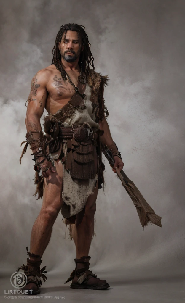 realistic primitive warrior