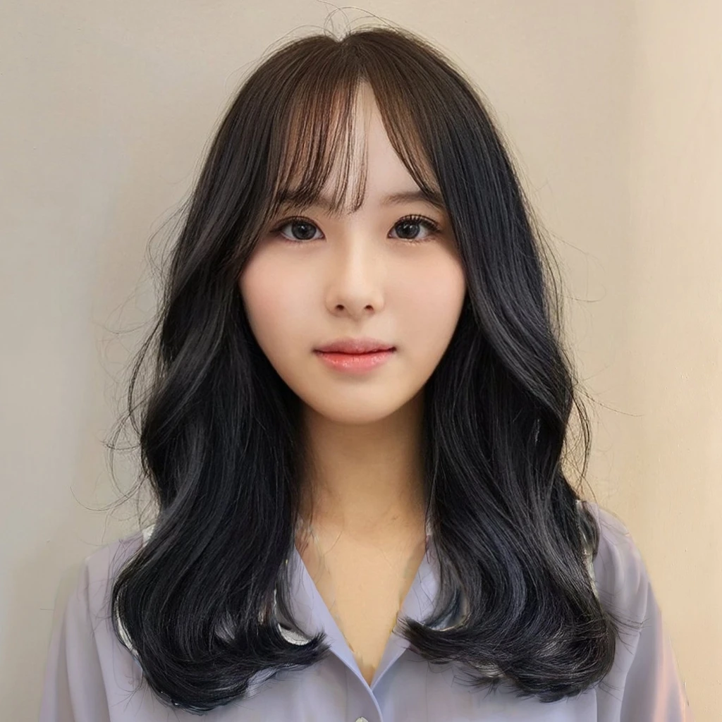 Best Quality, 8k, Masterpiece, (Portrait: 1.3), (photo realistic:1.4), (hyper realistic:1.4), Sharp Focus, looking at viewer, (smoother lighting:1.1), (increase cinematic lighting quality:0.9), realistic lighting, backlighting, light on face, ray trace, (brightening light:1.2), (Increase quality:1.4), sharp detail, (best quality real texture skin:1.4), finely detailed eyes, black_eyes, finely detailed face, 25 year old Korean woman