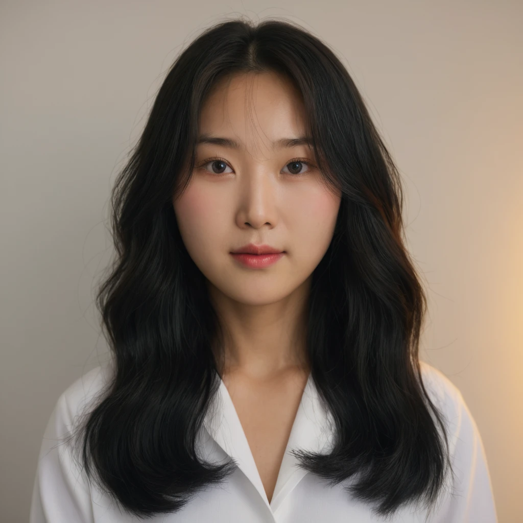 Best Quality, 8k, Masterpiece, (Portrait: 1.3), (photo realistic:1.4), (hyper realistic:1.4), Sharp Focus, looking at viewer, (smoother lighting:1.1), (increase cinematic lighting quality:0.9), realistic lighting, backlighting, light on face, ray trace, (brightening light:1.2), (Increase quality:1.4), sharp detail, (best quality real texture skin:1.4), finely detailed eyes, black_eyes, finely detailed face, 10 year old Korean woman