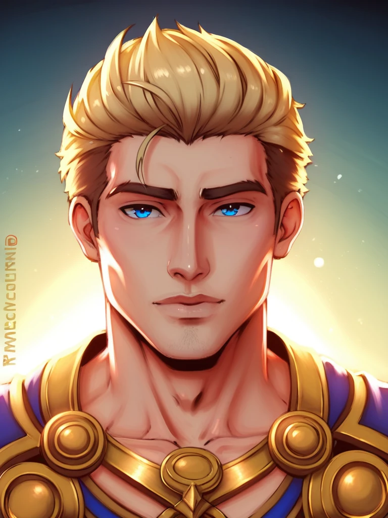 score_9, score_8_above, (1man), Artwork, best quality, high resolution, Close-up portrait, bad, Greek god, fantasy, league of legends style, beautiful figure painting, bright light, Amazing composition, front view, hdr, volumetric lighting, ultra quality, elegant, highly detailed
