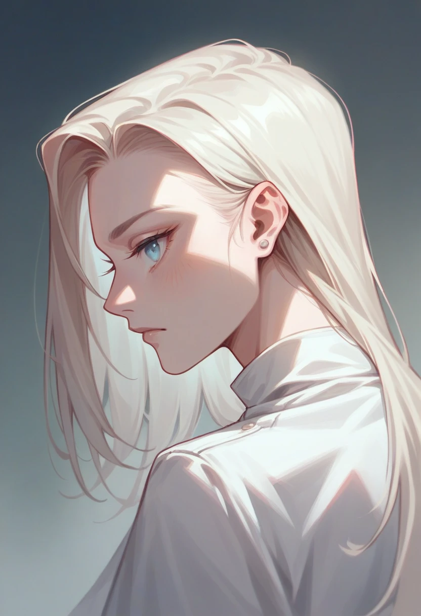 give me a profile photo of a 20 year old girl, light blue eyes, ultra-realistic