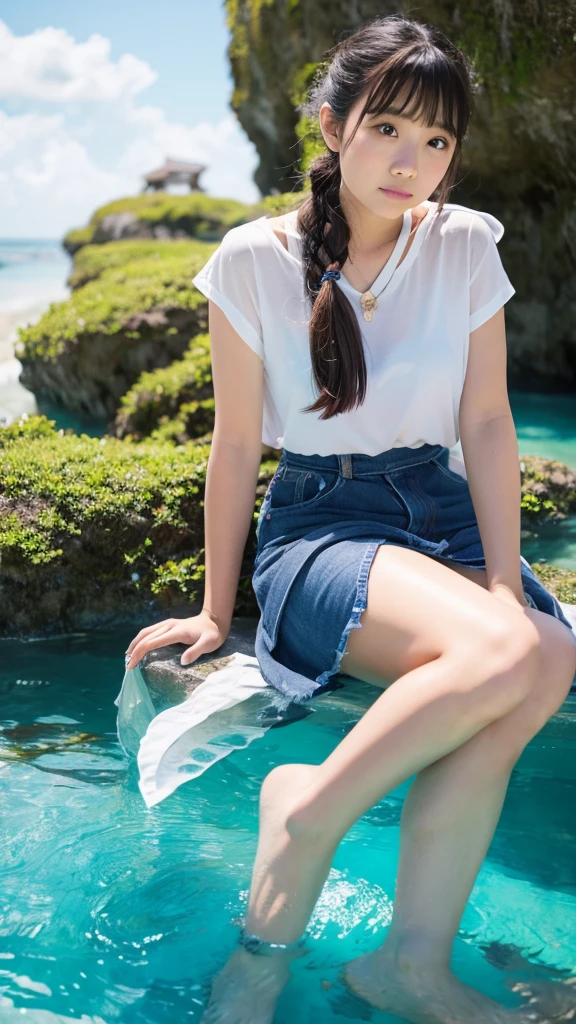 Okinawa's most beautiful woman, 9:16, 8K,