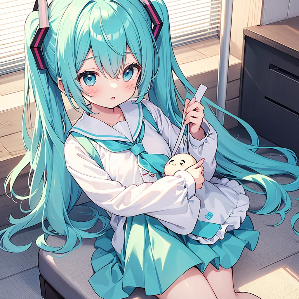 Hatsune Miku,,nursery uniform smock,