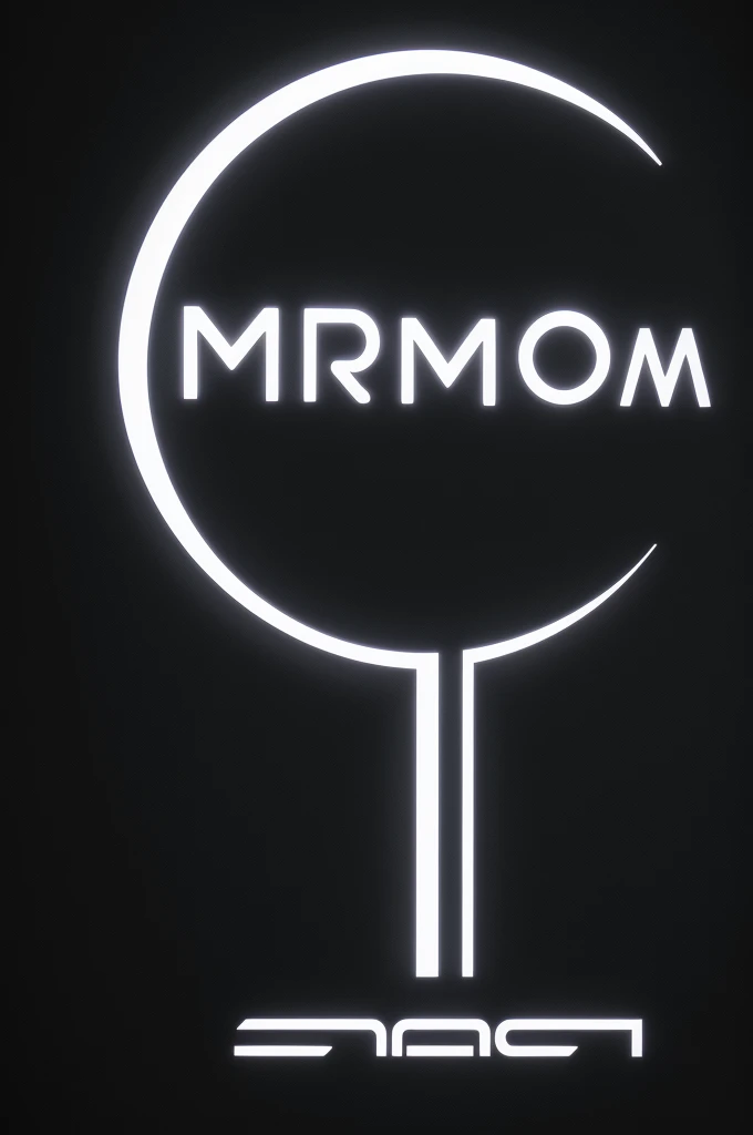 I would like to create a logo with the letter m on a black background. OM needs is clearly visible