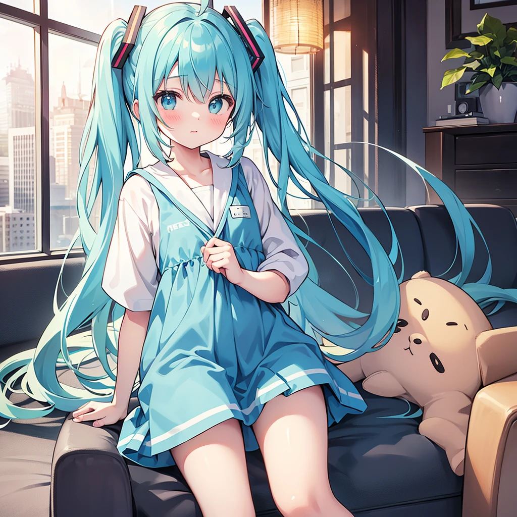 Hatsune Miku,,nursery uniform smock,