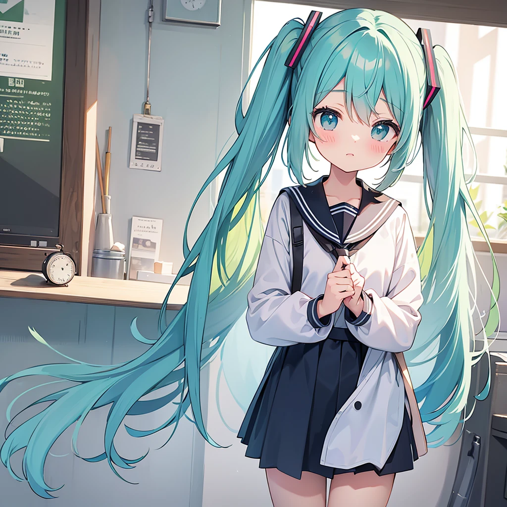 Hatsune Miku,,nursery uniform smock,