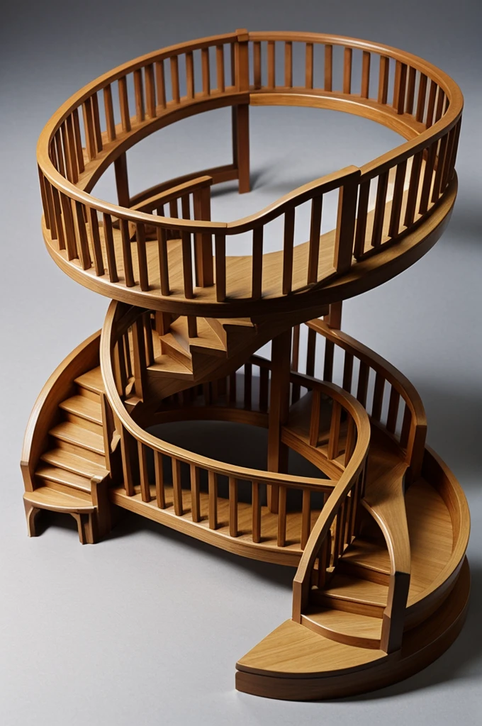 Model of a viewpoint with circular stairs