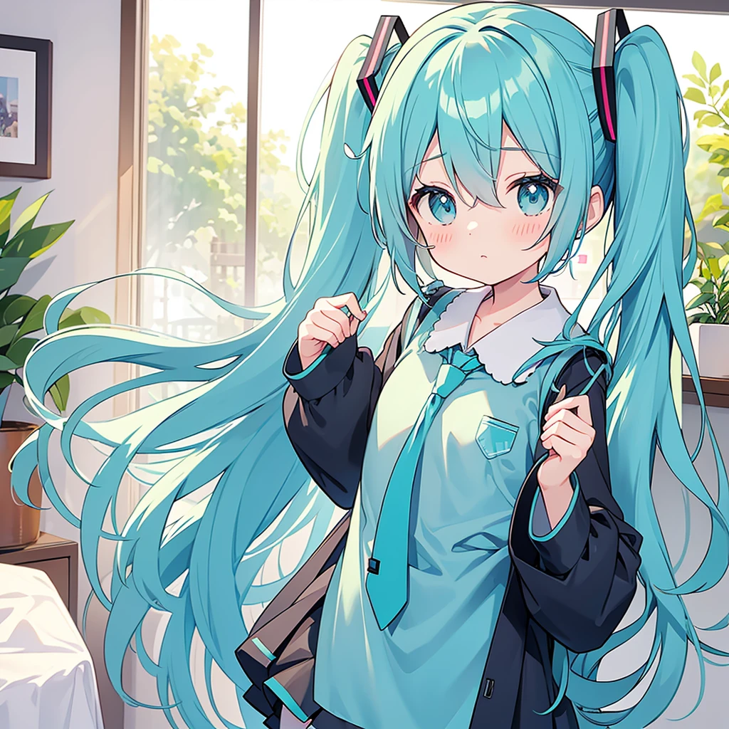 Hatsune Miku,,nursery uniform smock,