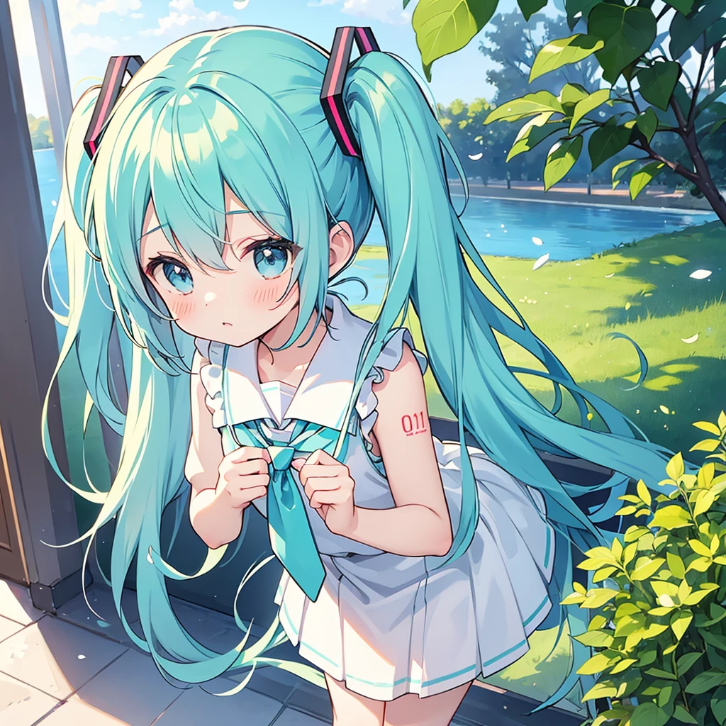 Hatsune Miku,,nursery uniform smock,