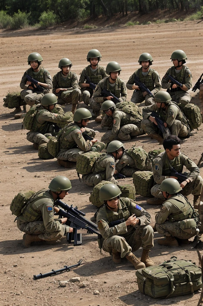 Image of military forces with name: platoon 1 