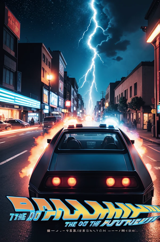 Back to the Future anime movie poster 
