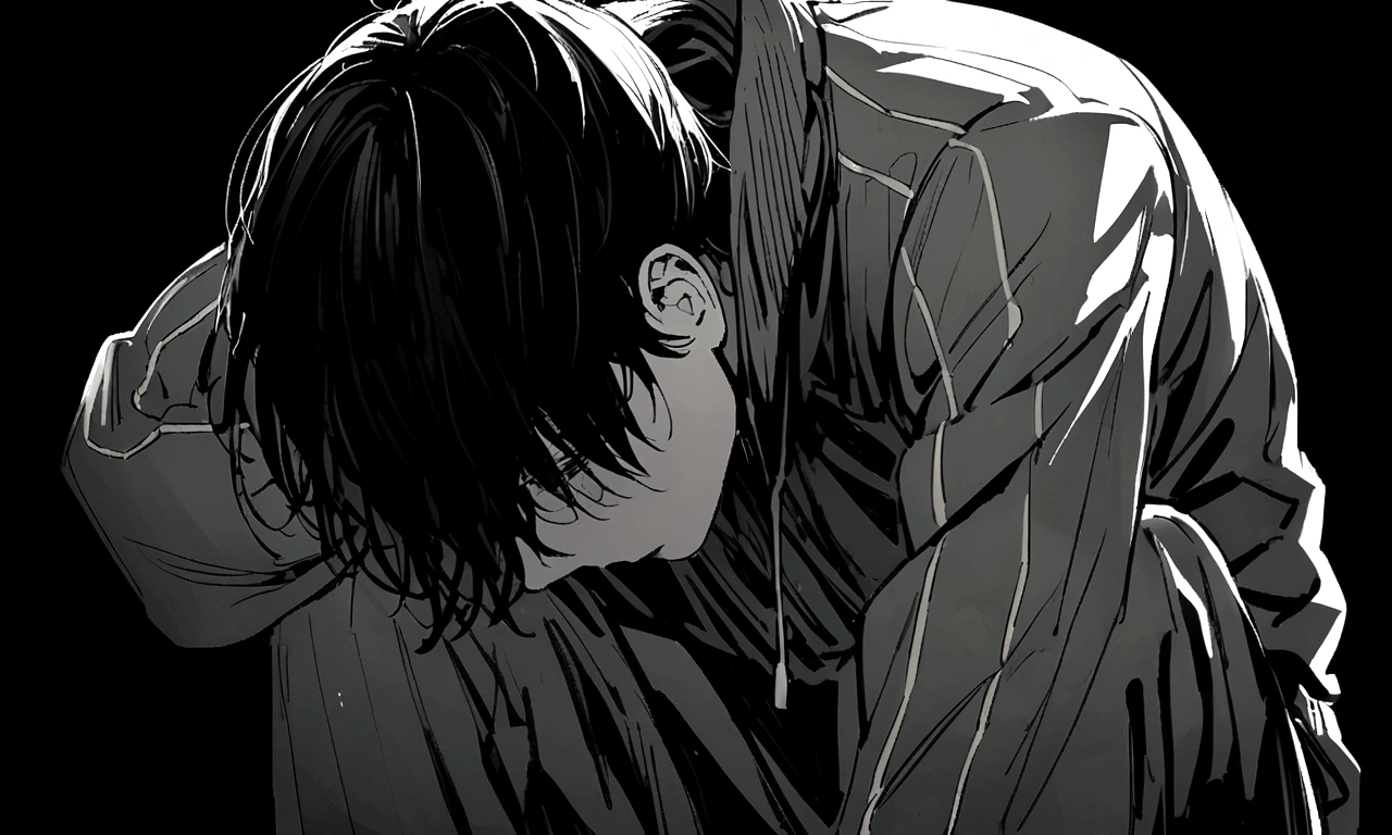 detailed expression, cry, Burst into tears, shed tears.