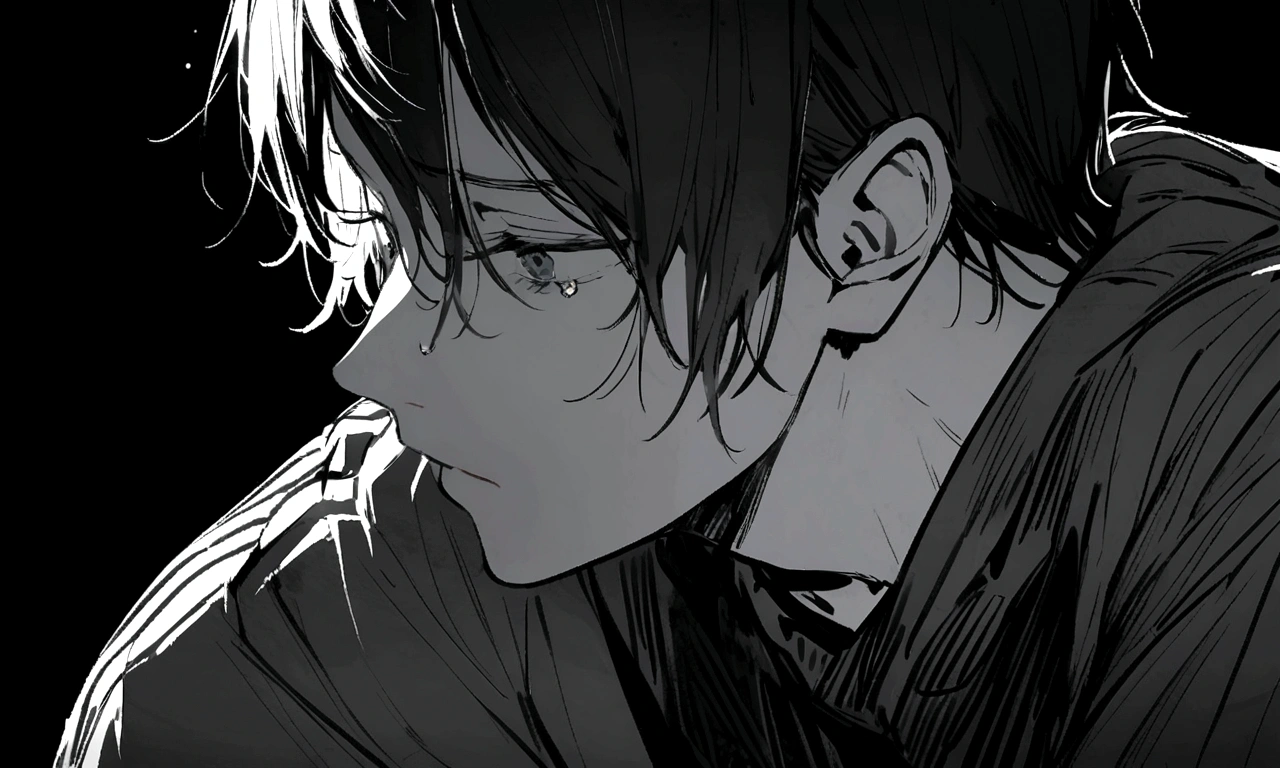detailed expression, cry, shed tears.