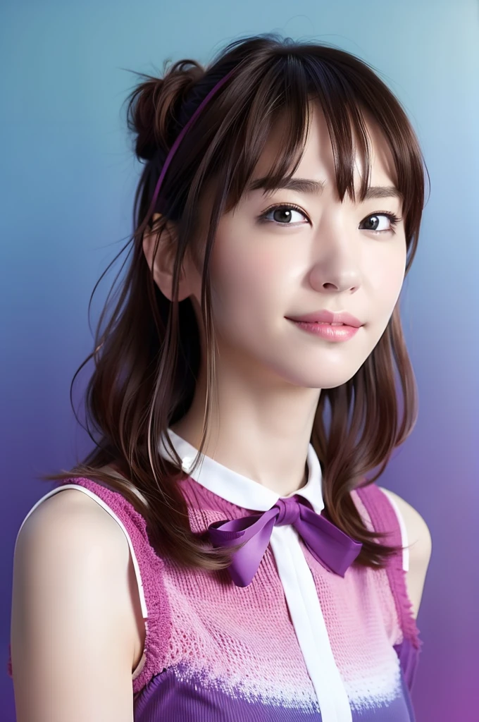 1girl ,(RAW photo:1.2), ((photorealistic:1.4),(masterpiece:1.3),(best quality:1.4),ultra high res,(detailed facial features),(detailed clothes features),HDR,8k resolution, solo focus, bangs, skin tight, (shiny skin),(slender girl),dreamlike, (extreme detailed illustration),check commentary,commentary request,scenery,no text, white cat ear, white cat tail, white hair, long hair,bunches, medium breasts, dress, ribbon collar, smile,(gradient background:1.2 )