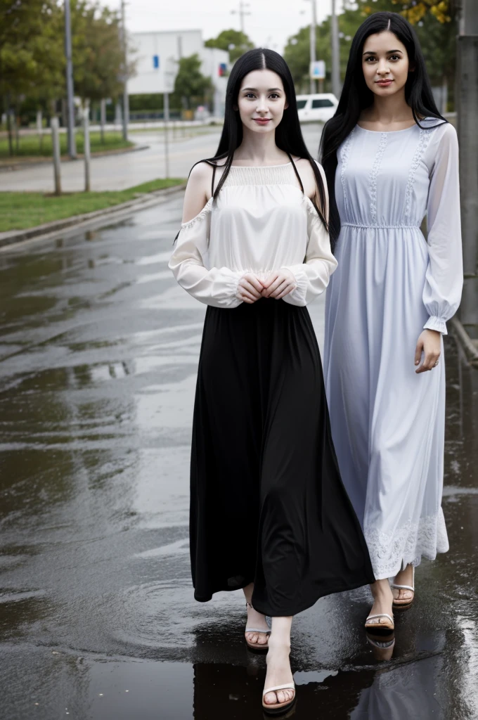 Microsoft Privacy Statement
Consumer Health Privacy
Terms of Use
Third Party Notices
FAQs
Chica sentada, with long straight black hair, pale skin, dressed in long sleeved long dress , next to it there is a puddle of water and around it on a white background