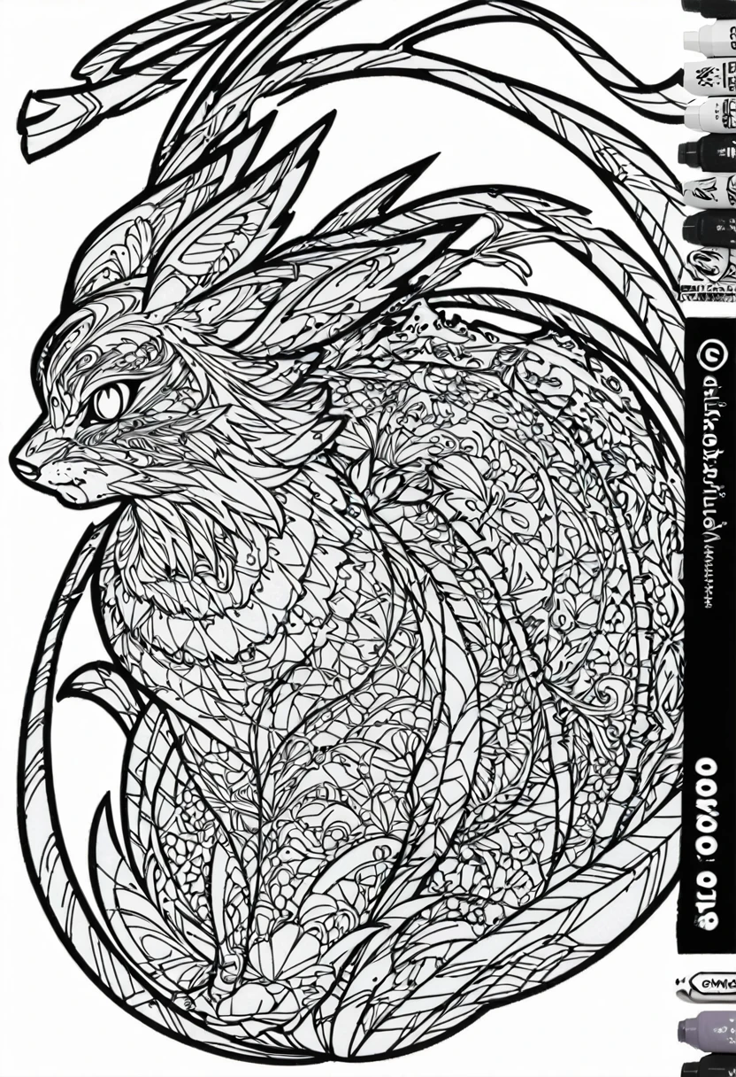 complete image within a margin around the image, leave indentation margin on a coloring page with a random animal coloring in black and white, Coloring book outline, Detailed line art, clean coloring book page, stylized lines, art outline, detailed drawing in 4k, line art coloring page, detailed art, hyper Detailed line art, detailed digital drawing, Coloring Pages, coloring pages, extremely fine linear ink iamgen when centered