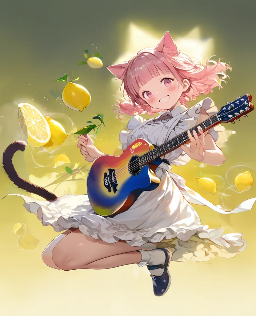 cat tail, lemon