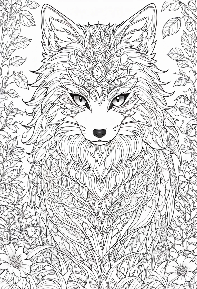 complete image within a margin around the image, leave indentation margin on a coloring page with a random animal coloring in black and white, Coloring book outline, Detailed line art, clean coloring book page, stylized lines, art outline, detailed drawing in 4k, line art coloring page, detailed art, hyper Detailed line art, detailed digital drawing, Coloring Pages, coloring pages, extremely fine linear ink iamgen when centered