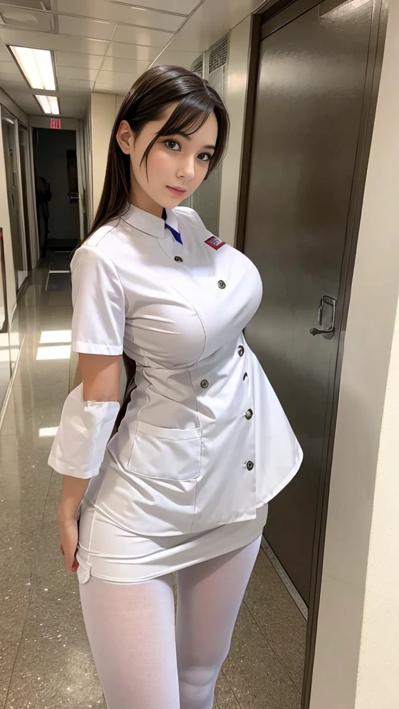 (1 Ultimate Beautiful Mature Nurse) 、 Ultra-precise Face 、 Detail Lip 、 Detail Eye 、 Double Eyelid 、 ((Brunet Short)) 、 (Nursuit Uniform: 1.3) 、 (Fancy Body) 、 Smile 、 Thigh Thigh Thigh, Perfect Fit, Perfect Image Realism, Background: (Hospital Patient Room: 1.2) Cowboy Shot, Detailed Background, Detail Costume, Perfect Lighting 、 Hyperrealism 、 (Photo Site: 1.4) 、 8K Maximum Resolution, (Luxury) Very Detail, Professional